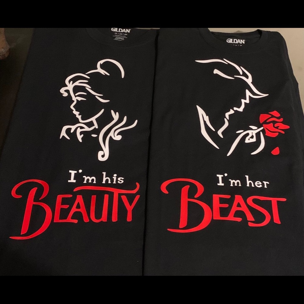His and Hers Beauty and the Beast shirts